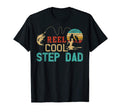 Fishing Reel Step Dad Fathers Day T-Shirt - Custom Art Print for Adults - T-Shirt, Sweatshirt, Hoodie
