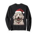Goldendoodle Santa Claus Hat Sweatshirt - Aesthetic Graphic Men Women - T-Shirt, Sweatshirt, Hoodie
