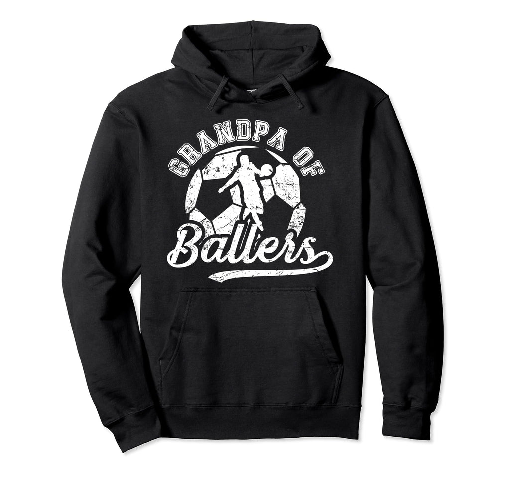 Grandpa Ballers Soccer Grandpa Hoodie - Aesthetic Graphic for Adults - T-Shirt, Sweatshirt, Hoodie