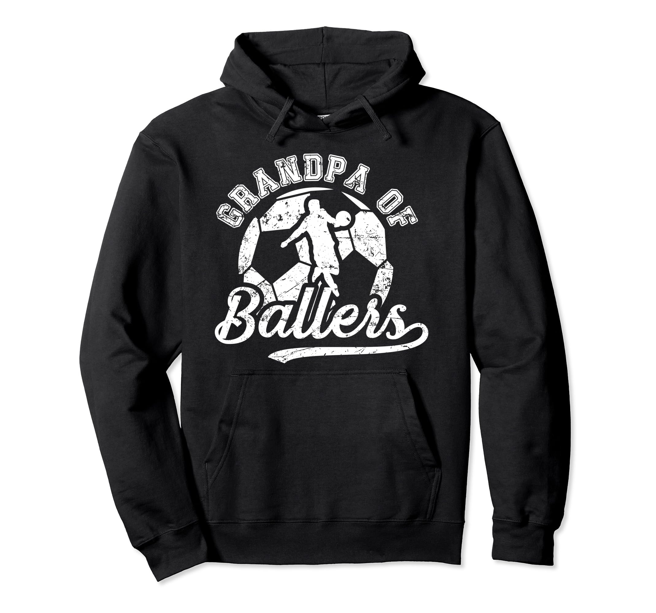 Grandpa Ballers Soccer Grandpa Hoodie - Aesthetic Graphic for Adults - T-Shirt, Sweatshirt, Hoodie