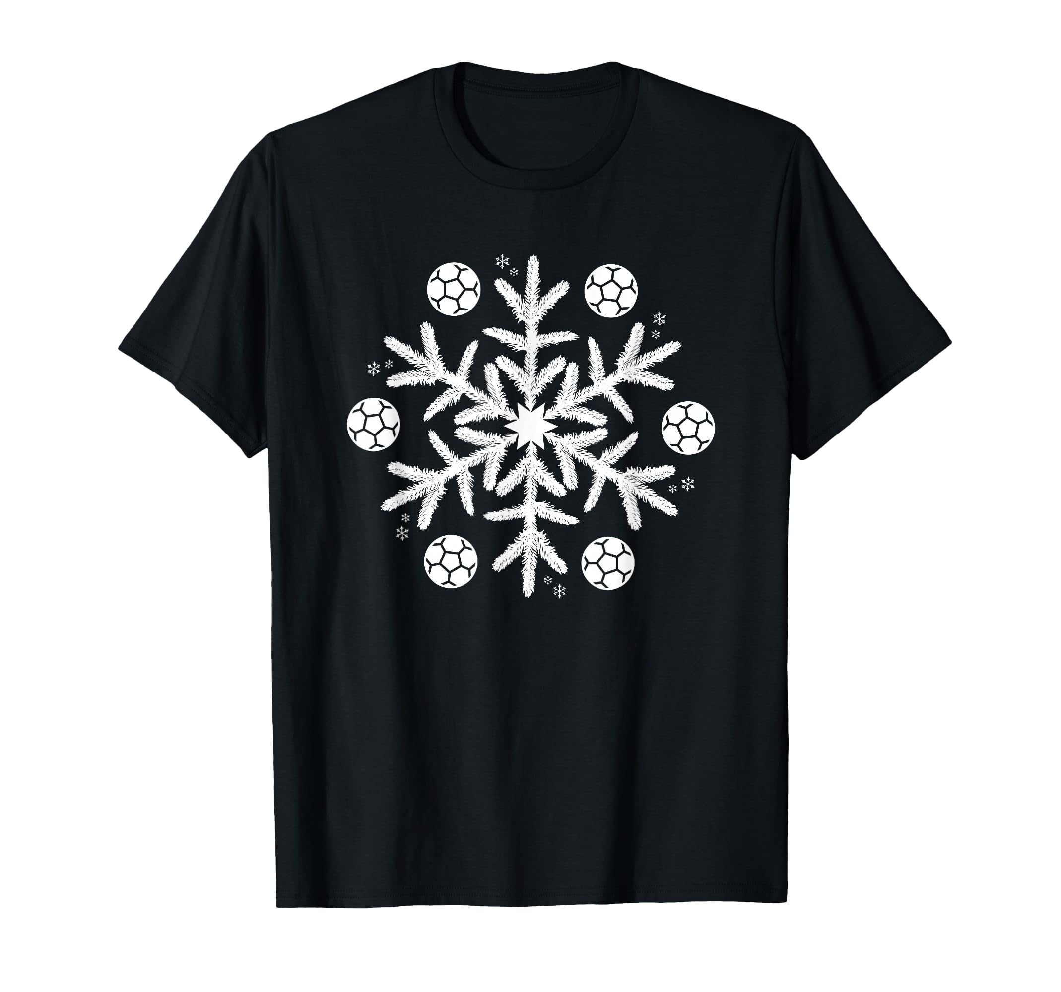 Snowflake Soccer T-Shirt - Casual Everyday Wear Unisex - T-Shirt, Sweatshirt, Hoodie