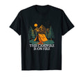 This Campfire Is Fire Camping Dad Jokes T-Shirt - Unique Graphic Unisex - T-Shirt, Sweatshirt, Hoodie