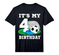 Its My 4 Year Old Birthday Soccer T-Shirt - Minimalist Print for Adults - T-Shirt, Sweatshirt, Hoodie