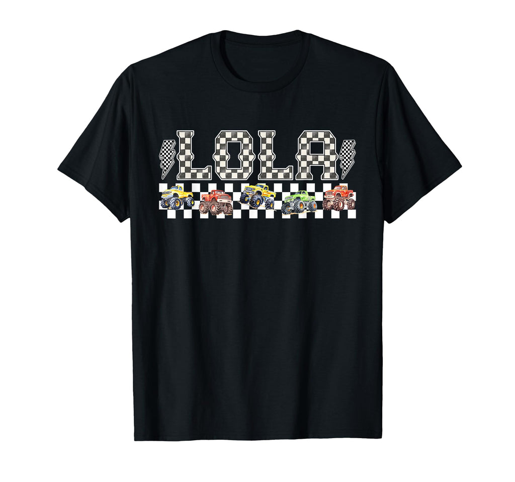 Lola Monster Truck Family Crew T-Shirt - Aesthetic Graphic for Adults - T-Shirt, Sweatshirt, Hoodie