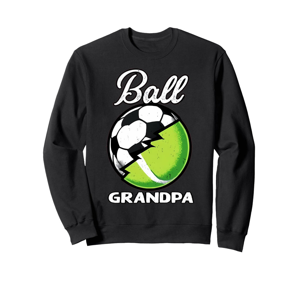 Ball Grandpa Football Soccer Sweatshirt - Minimalist Print for Adults - T-Shirt, Sweatshirt, Hoodie