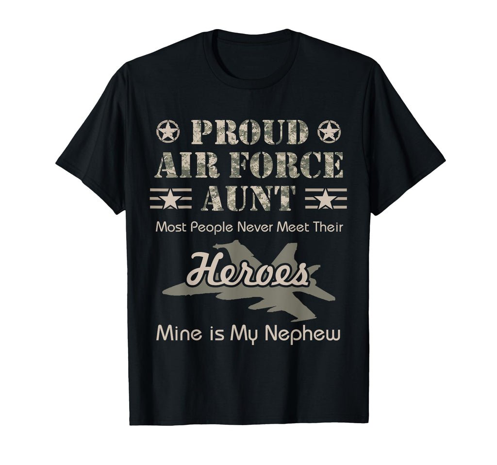 Proud Air Force Aunt T-Shirt - Novelty Apparel for Adults - T-Shirt, Sweatshirt, Hoodie