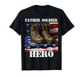 Proud Veteran Father Soldier Hero T-Shirt - Minimalist Print for Adults - T-Shirt, Sweatshirt, Hoodie