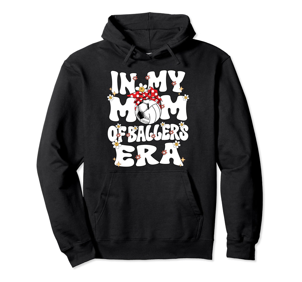 My Mom Ballers Era Groovy Volleyball Hoodie - Graphic Print Men Women - T-Shirt, Sweatshirt, Hoodie