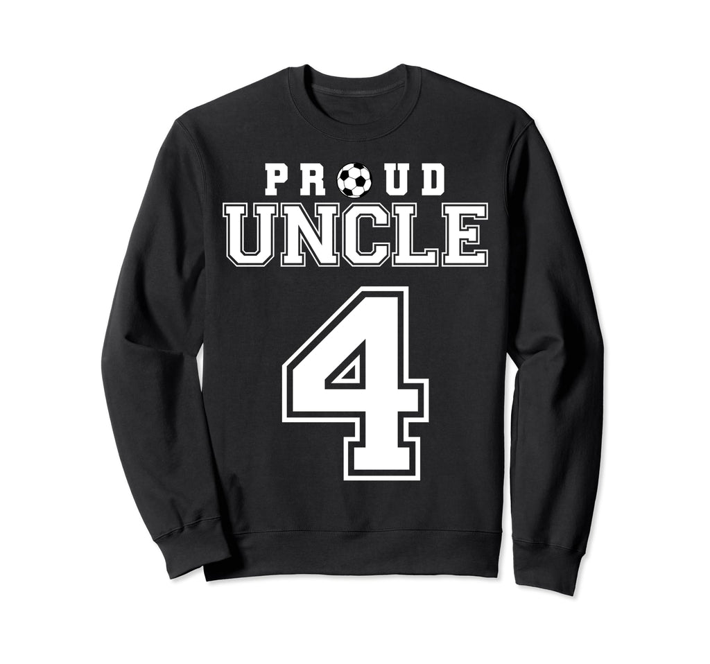 Number 4 Custom Proud Soccer Sweatshirt - Fun Novelty Design for Adults - T-Shirt, Sweatshirt, Hoodie