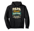 Papa Knows Everything Funny Dad Hoodie - Custom Art Print Men Women - T-Shirt, Sweatshirt, Hoodie
