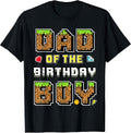 Dad Of The Birthday Boy Gamer Pixel Party Matching - Adult & Kids T-Shirts, Sweatshirts & Hoodies apparel design preview 1