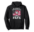 My Favorite Soccer Player Calls Me Papa Hoodie - Aesthetic Graphic Unisex - T-Shirt, Sweatshirt, Hoodie