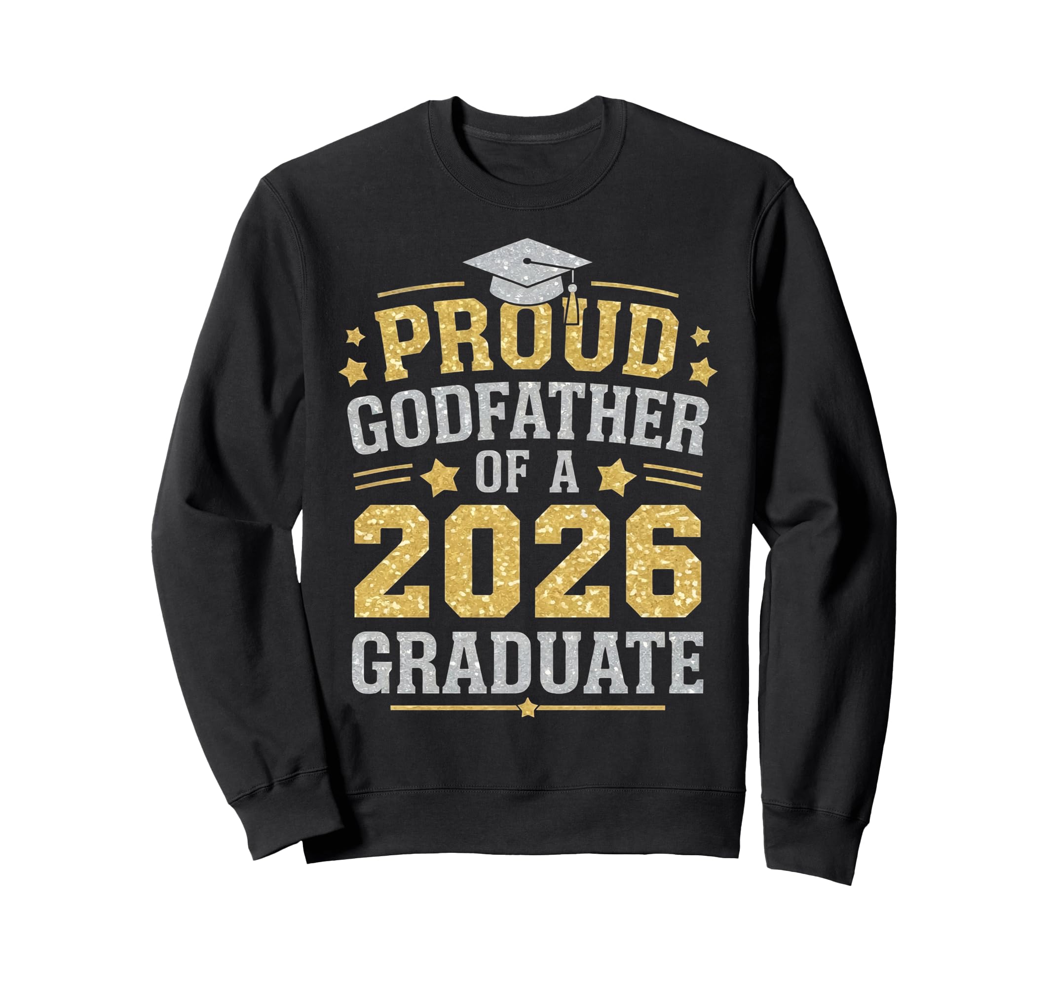 Proud Godfather 2026 Graduate Sweatshirt - Minimalist Print for Adults - T-Shirt, Sweatshirt, Hoodie