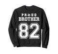 Number 82 Custom Proud Soccer Futbol Sweatshirt - Trendy Graphic Men Women - T-Shirt, Sweatshirt, Hoodie
