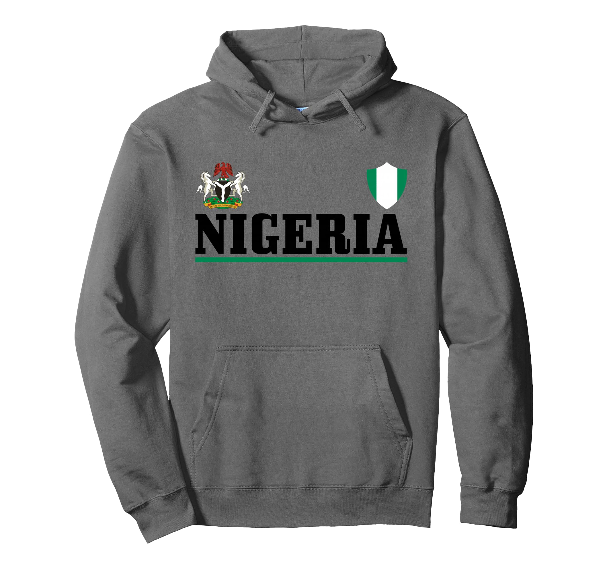 Nigeria Pride Nigerian Flag Africa Hoodie - Custom Art Print Men Women - T-Shirt, Sweatshirt, Hoodie