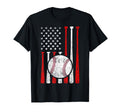 American Flag Baseball Flag Dad T-Shirt - Casual Everyday Wear for Adults - T-Shirt, Sweatshirt, Hoodie