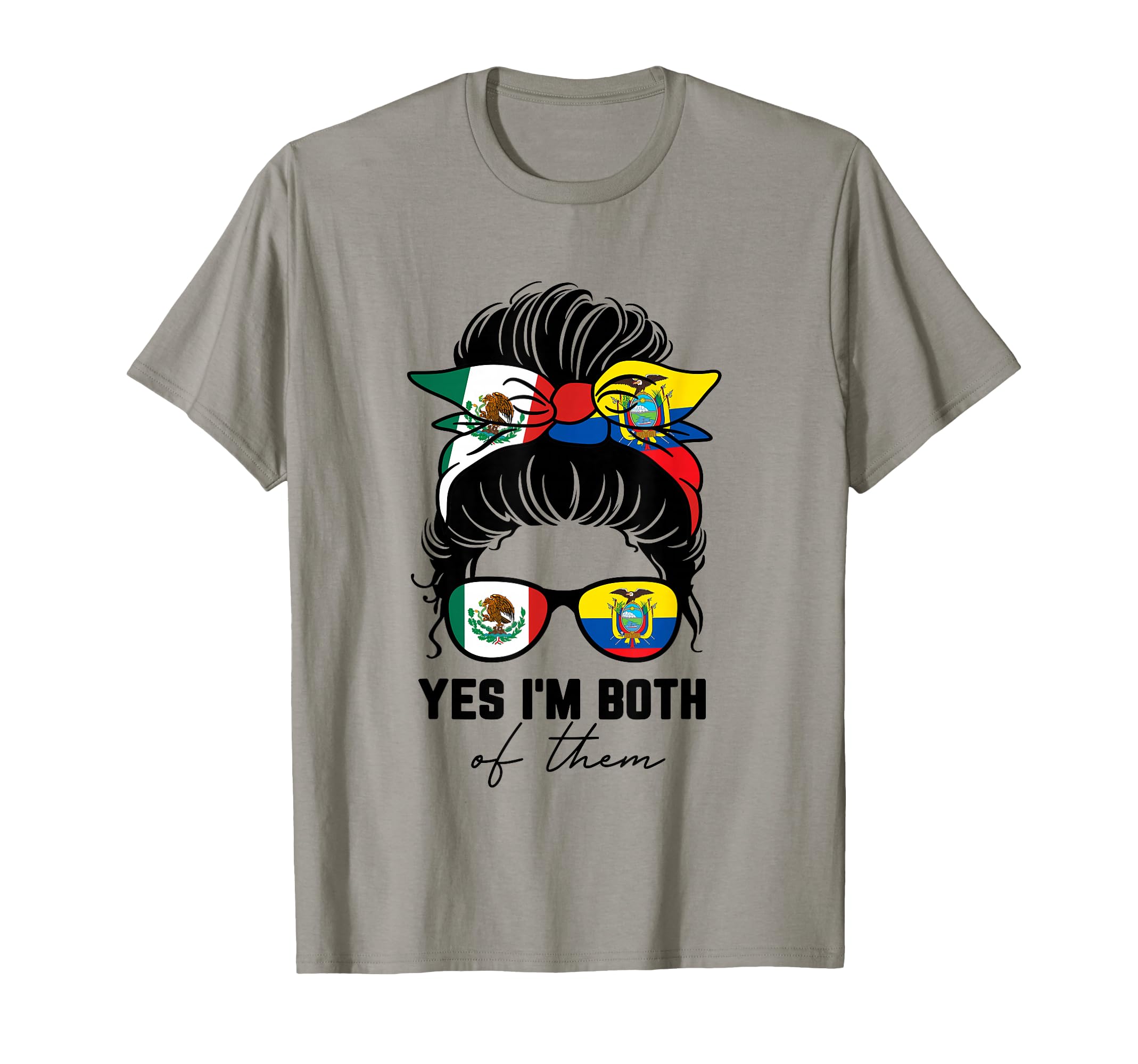 Half Mexican Half Ecuadorian Mexico T-Shirt - Unique Graphic Men Women - T-Shirt, Sweatshirt, Hoodie