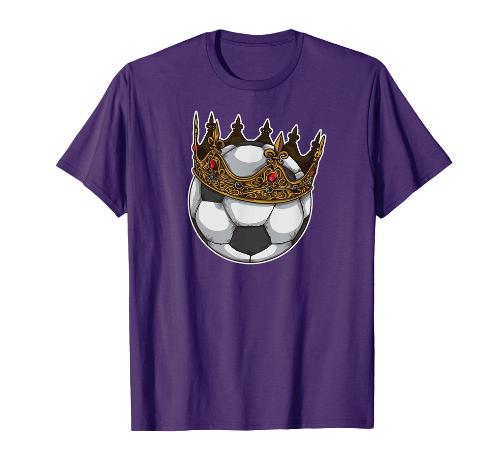 Soccer King Crown Best Player Award T-Shirt - Minimalist Print for Adults - T-Shirt, Sweatshirt, Hoodie