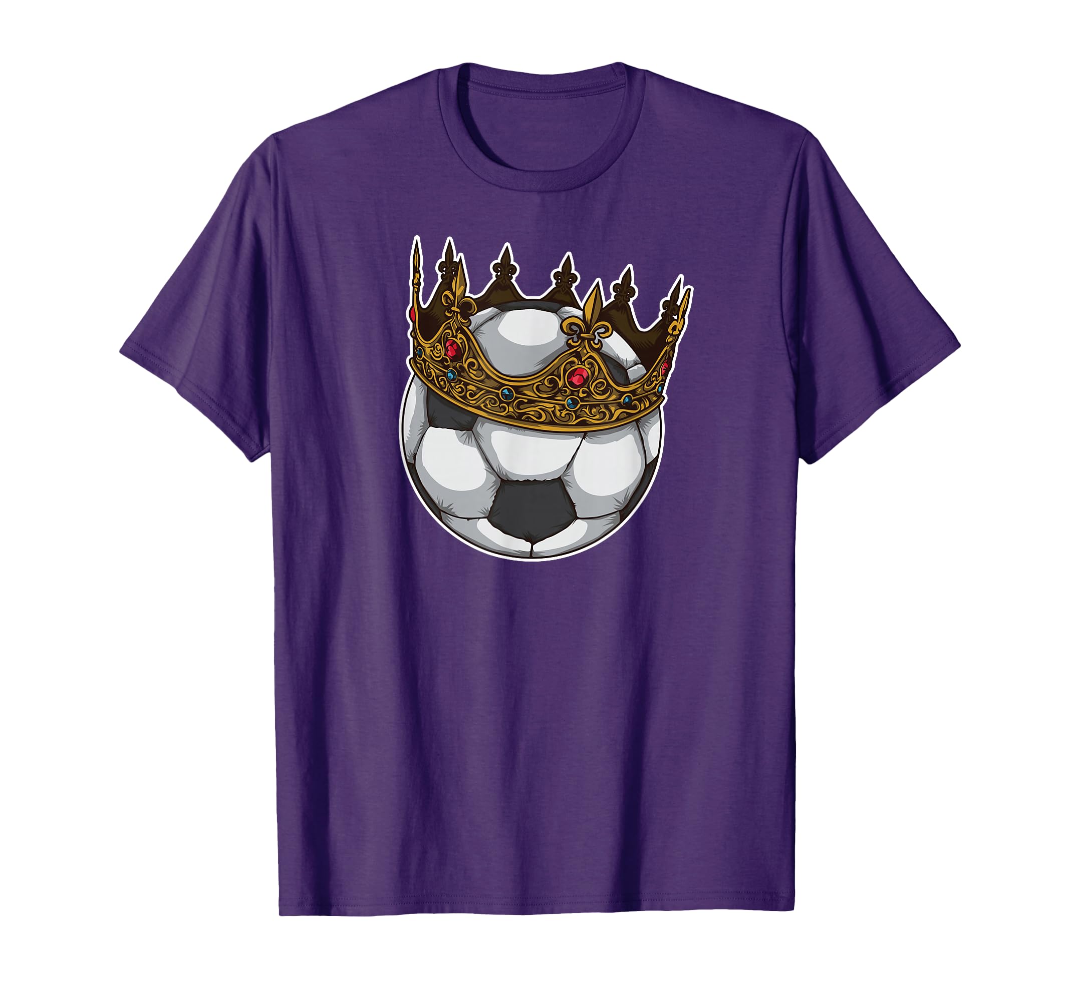 Soccer King Crown Best Player Award T-Shirt - Minimalist Print for Adults - T-Shirt, Sweatshirt, Hoodie