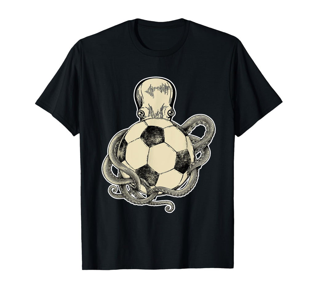 Octopus And Soccer Ball Gift Soccer Player T-Shirt - Graphic Print Unisex - T-Shirt, Sweatshirt, Hoodie
