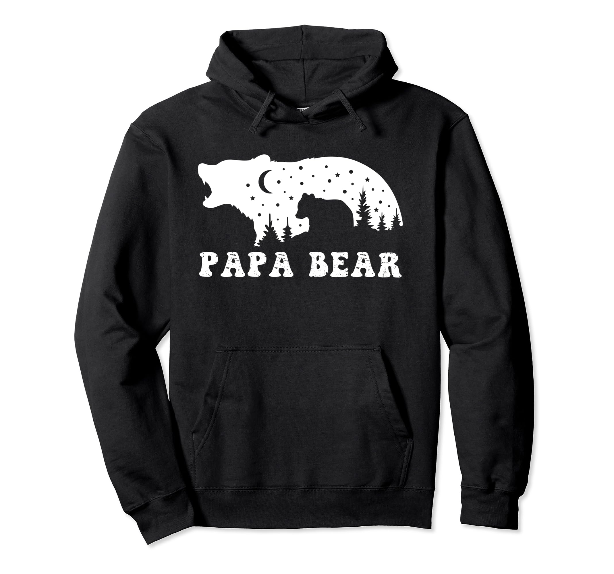 Papa Bear Novelty Funny Dads Fathers Day Hoodie - Unique Graphic Unisex - T-Shirt, Sweatshirt, Hoodie