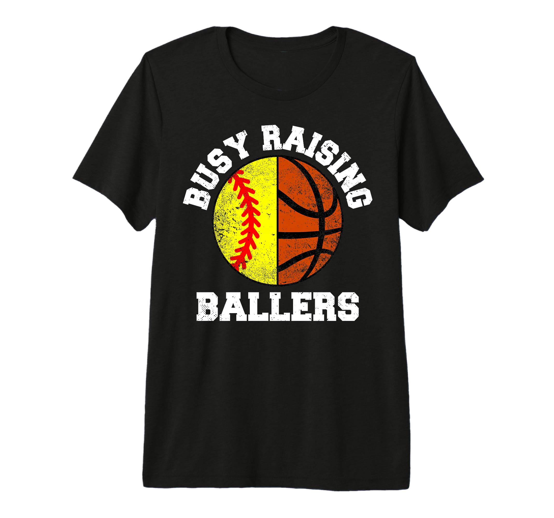 Busy Raising Ballers Funny Softball T-Shirt - Fun Novelty Design Men Women - T-Shirt, Sweatshirt, Hoodie