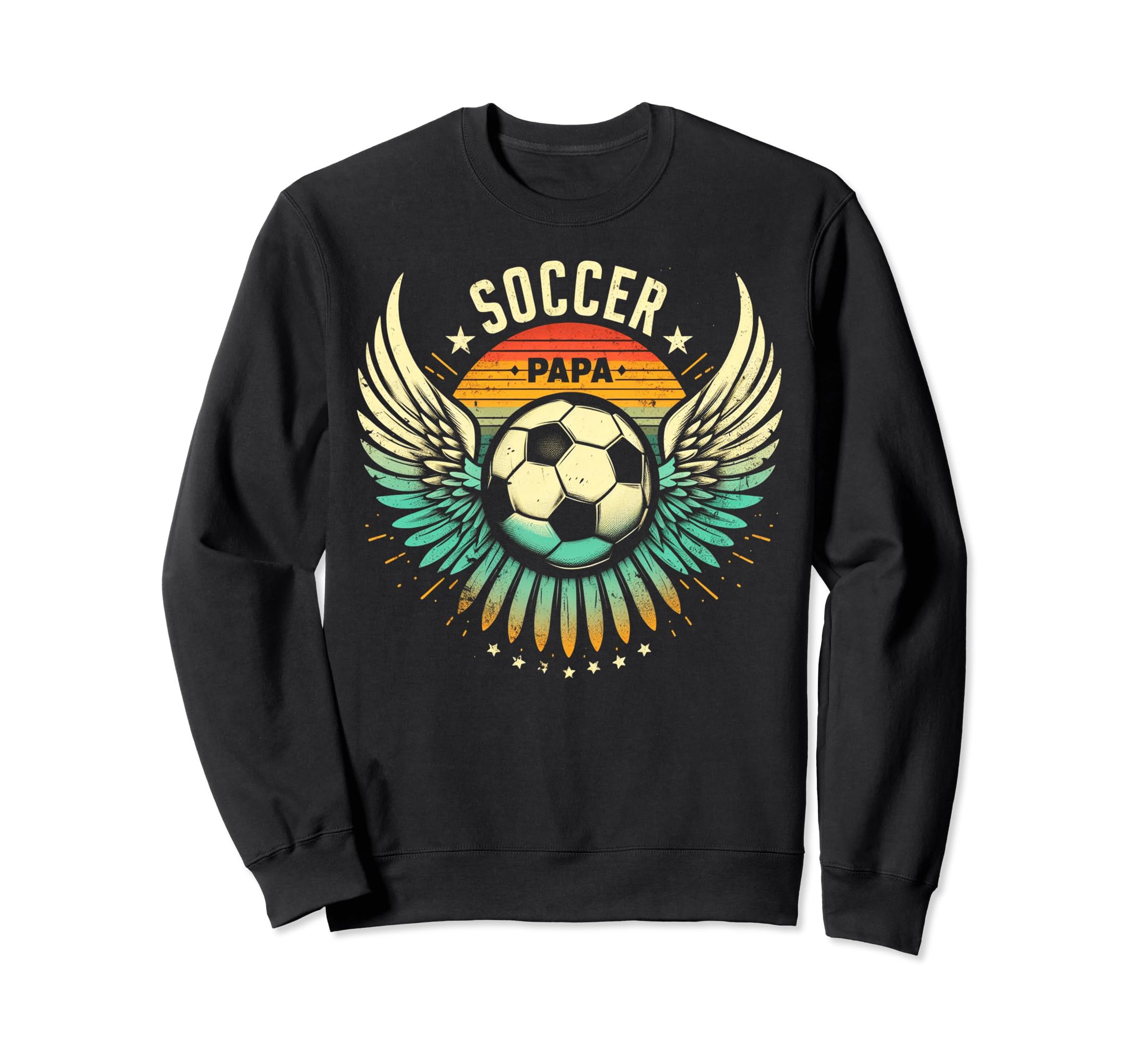 Soccer Papa Family Matching Dad Sweatshirt - Casual Everyday Wear Unisex - T-Shirt, Sweatshirt, Hoodie