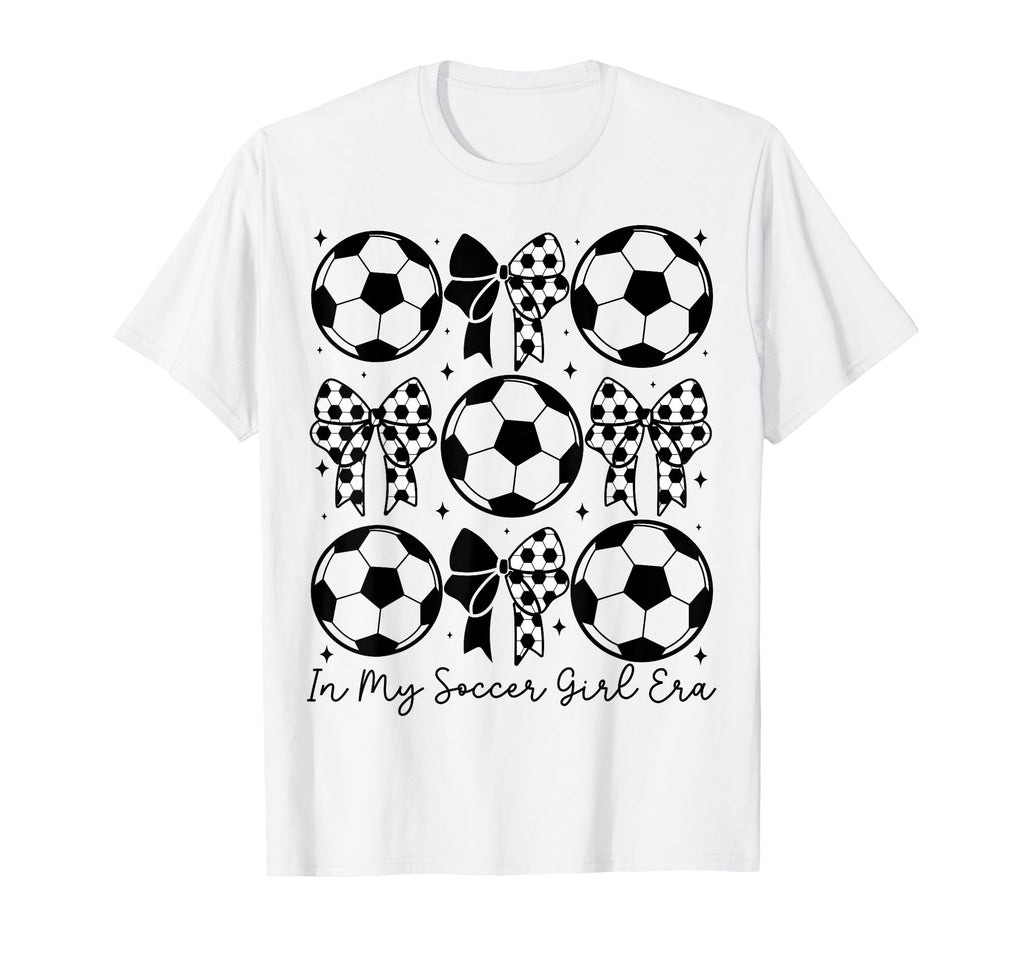My Soccer Era Bow Soccer Player T-Shirt - Aesthetic Graphic for Adults - T-Shirt, Sweatshirt, Hoodie