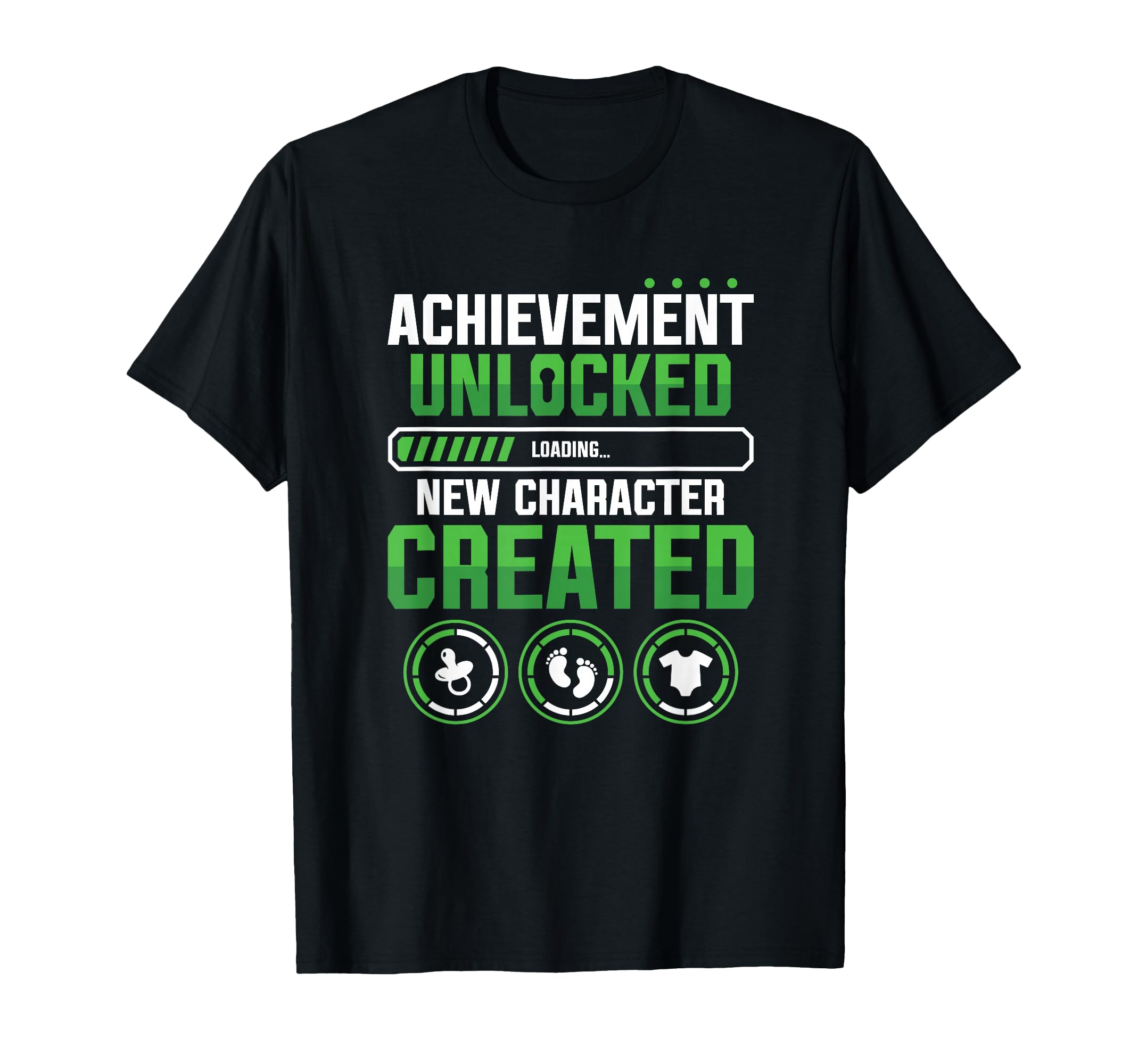 New Character Created Gamer Pregnancy T-Shirt - Novelty Apparel for Adults - T-Shirt, Sweatshirt, Hoodie