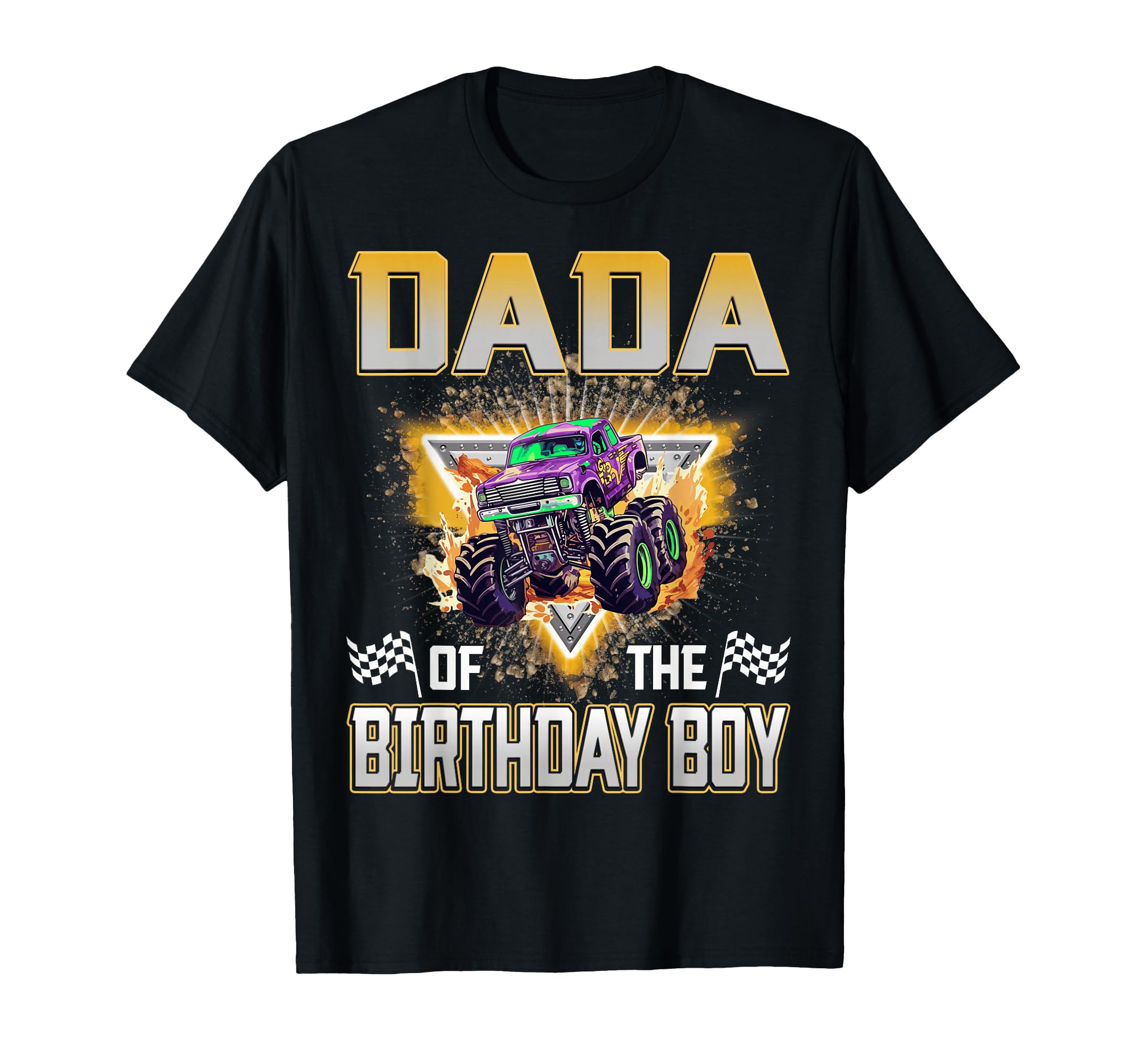 Dada Birthday Monster Truck Birthday T-Shirt - Unique Graphic for Adults - T-Shirt, Sweatshirt, Hoodie