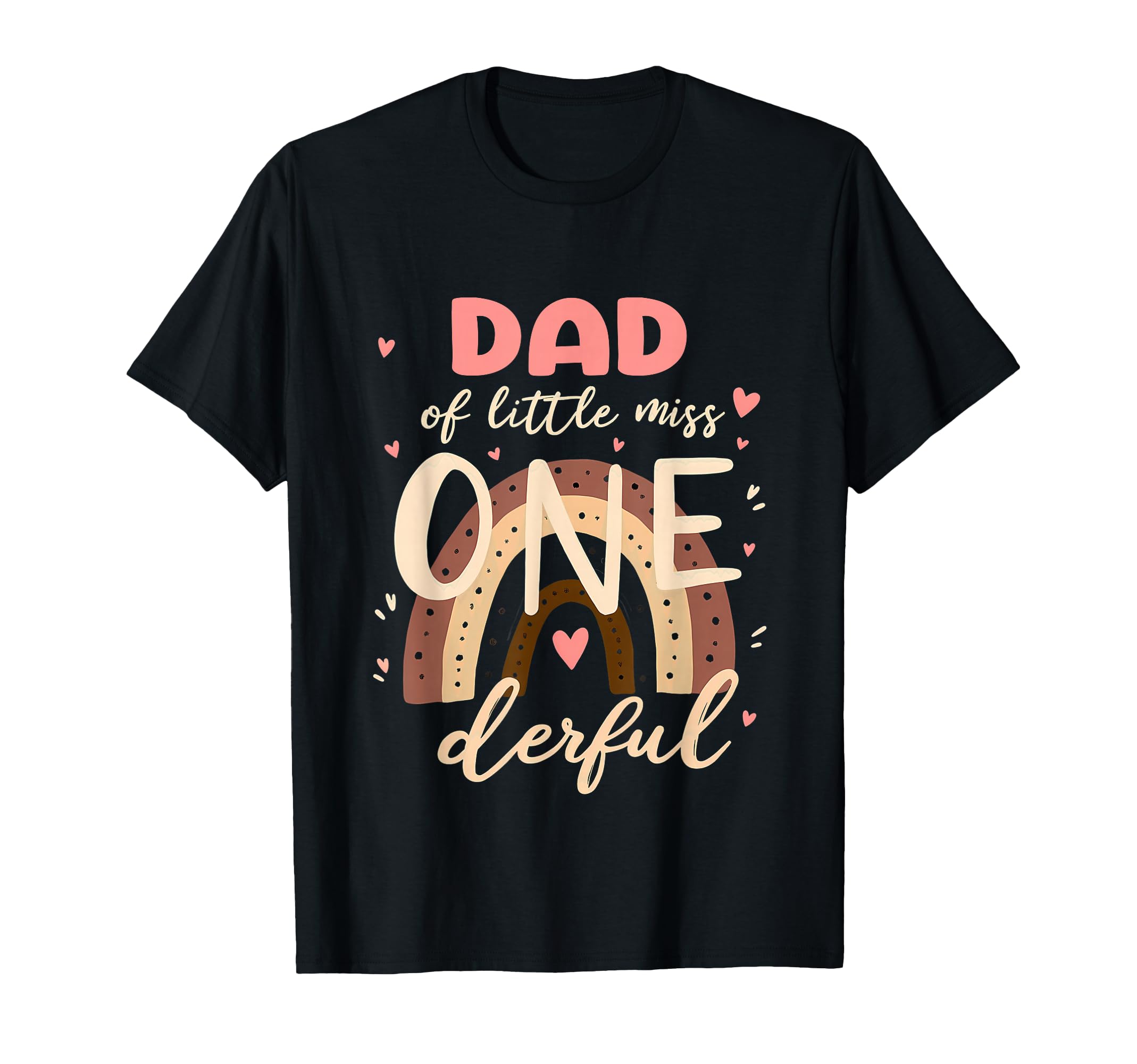 1St Birthday Rainbow Daddy Dad Lil T-Shirt - Custom Art Print Men Women - T-Shirt, Sweatshirt, Hoodie