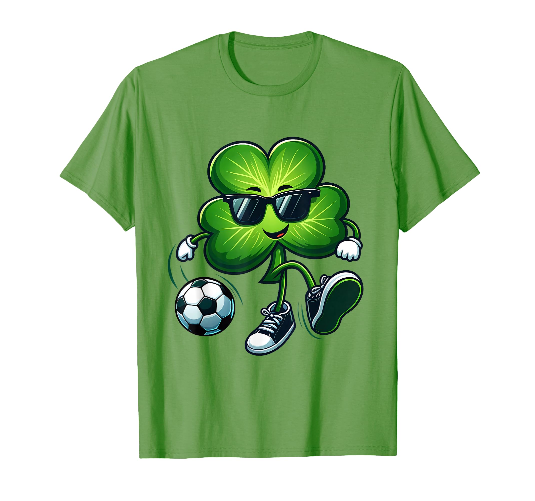 Soccer Lovers St Patricks Day T-Shirt - Custom Art Print for Adults - T-Shirt, Sweatshirt, Hoodie