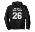 Number 26 Custom Proud Soccer Futbol Hoodie - Streetwear Style Men Women - T-Shirt, Sweatshirt, Hoodie