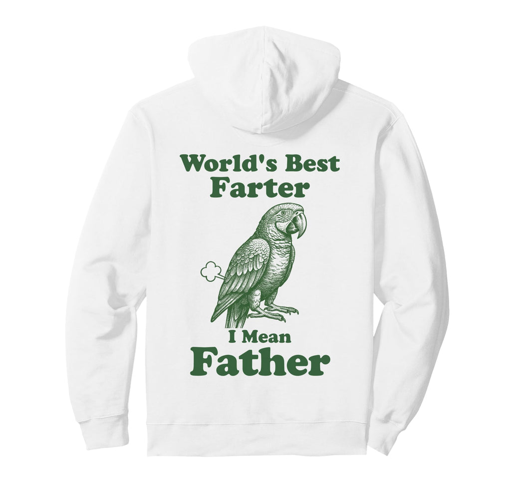 Parrot Worlds Best Farter Father Funny Hoodie - Trendy Graphic for Adults - T-Shirt, Sweatshirt, Hoodie