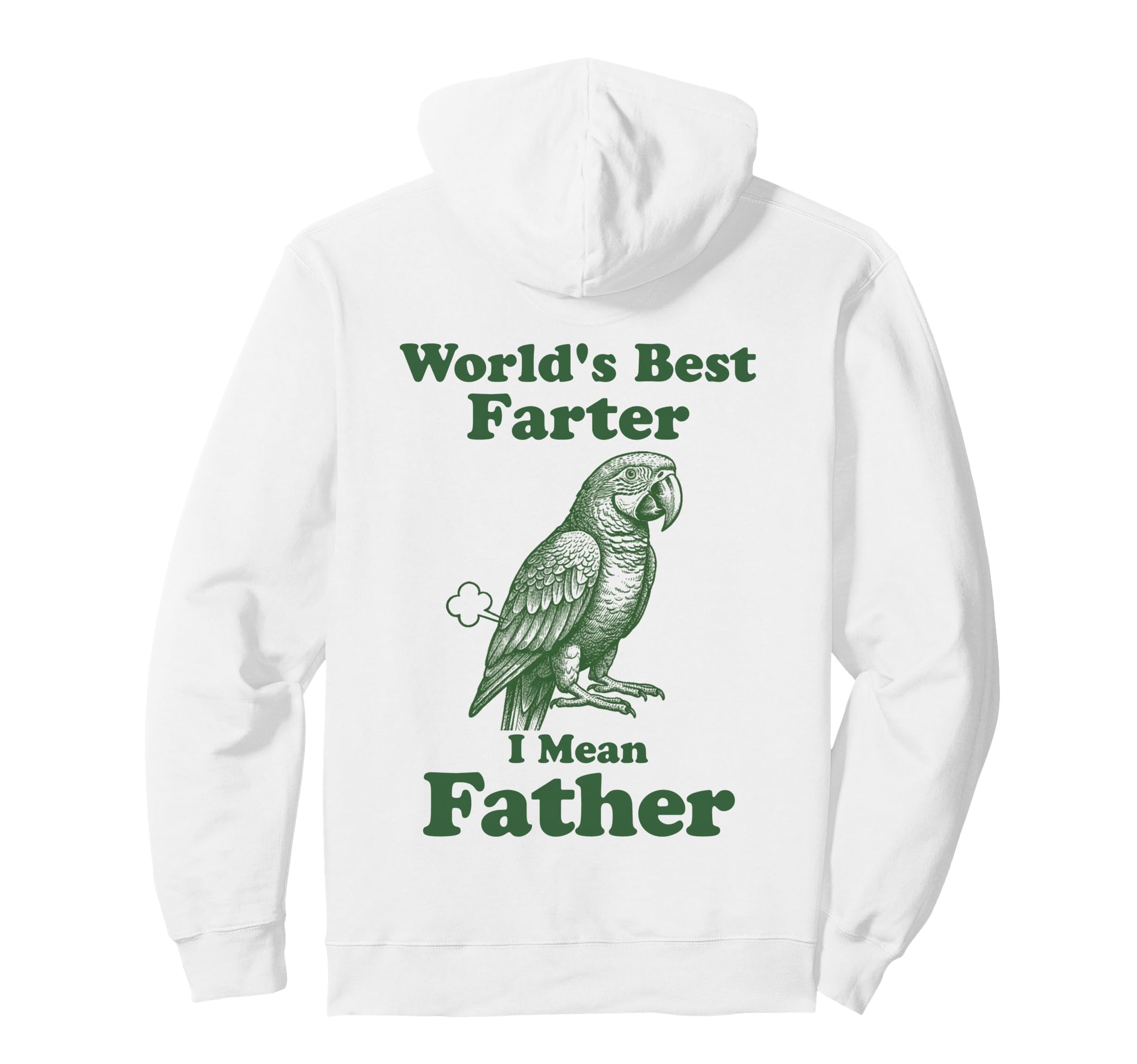 Parrot Worlds Best Farter Father Funny Hoodie - Trendy Graphic for Adults - T-Shirt, Sweatshirt, Hoodie