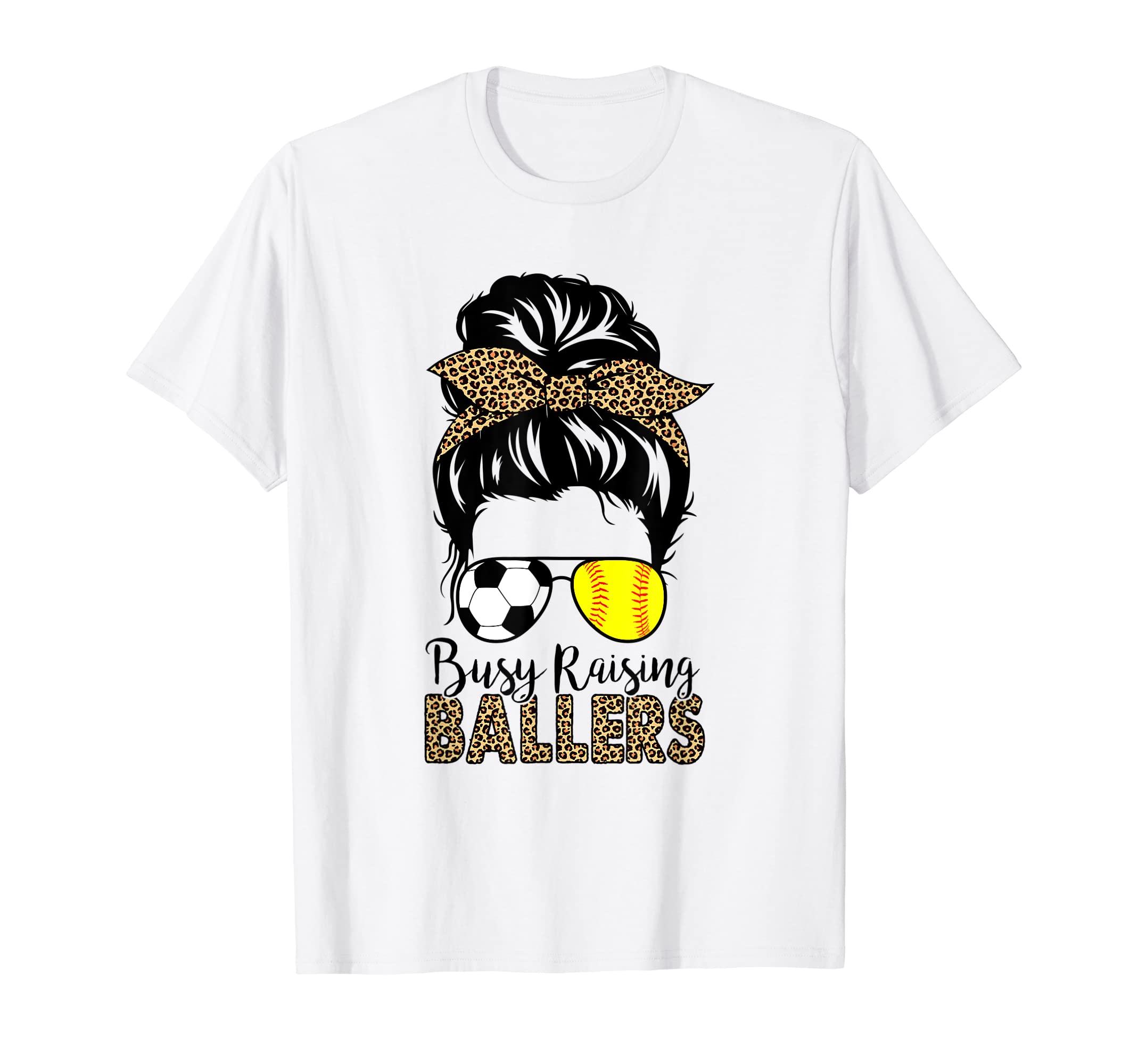 Busy Raising Ballers Soccer And T-Shirt - Custom Art Print for Adults - T-Shirt, Sweatshirt, Hoodie