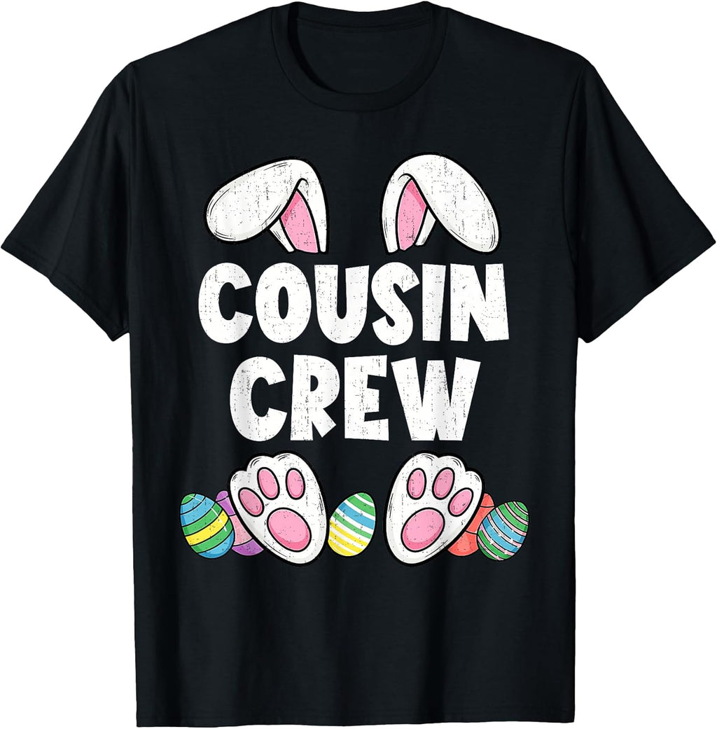 Cousin Crew Easter Bunny Family Matching Funny Happy - Adult & Kids T-Shirts, Sweatshirts & Hoodies apparel design preview 1