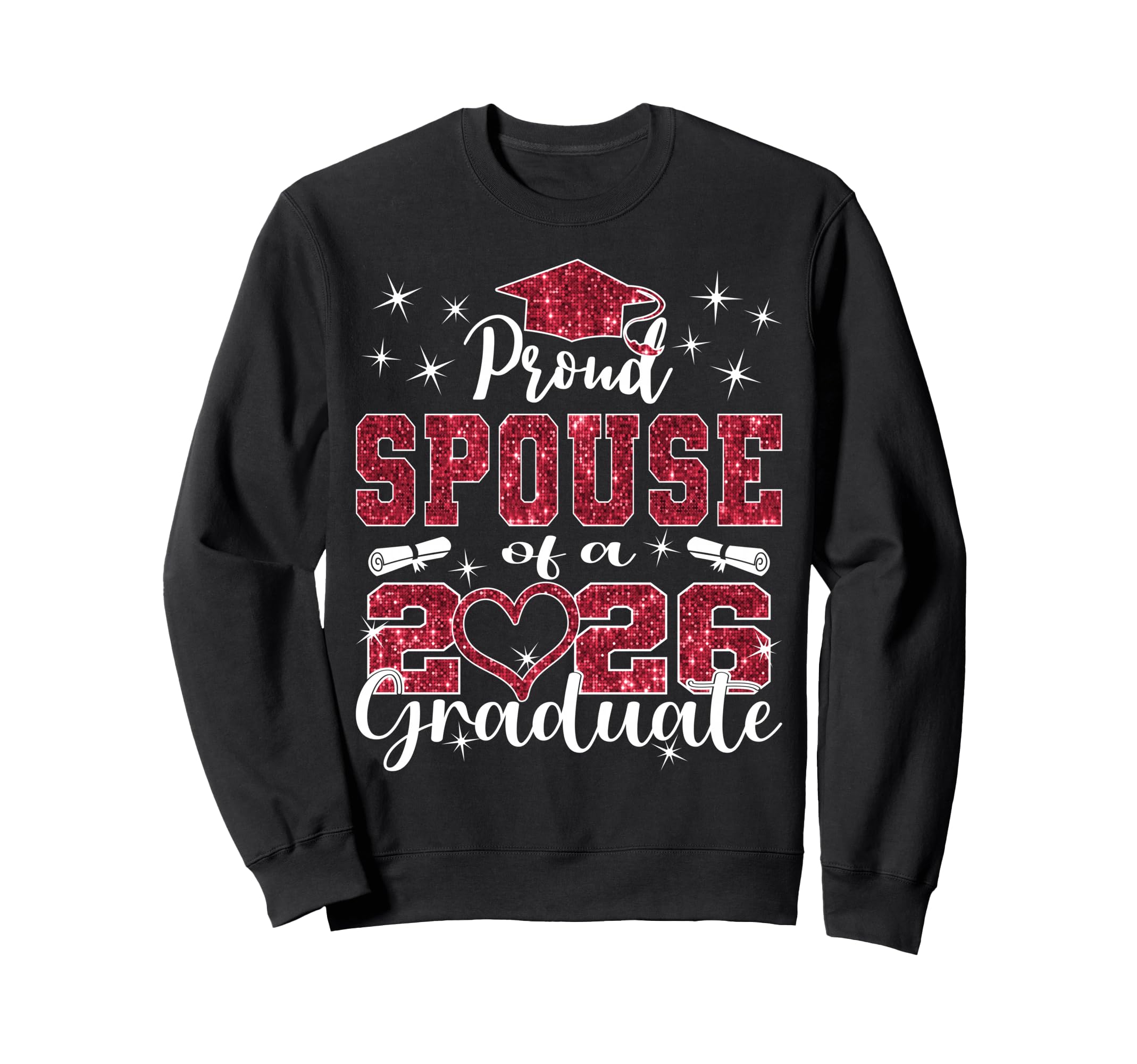 Super Proud Spouse 2026 Graduate Sweatshirt - Minimalist Print Men Women - T-Shirt, Sweatshirt, Hoodie