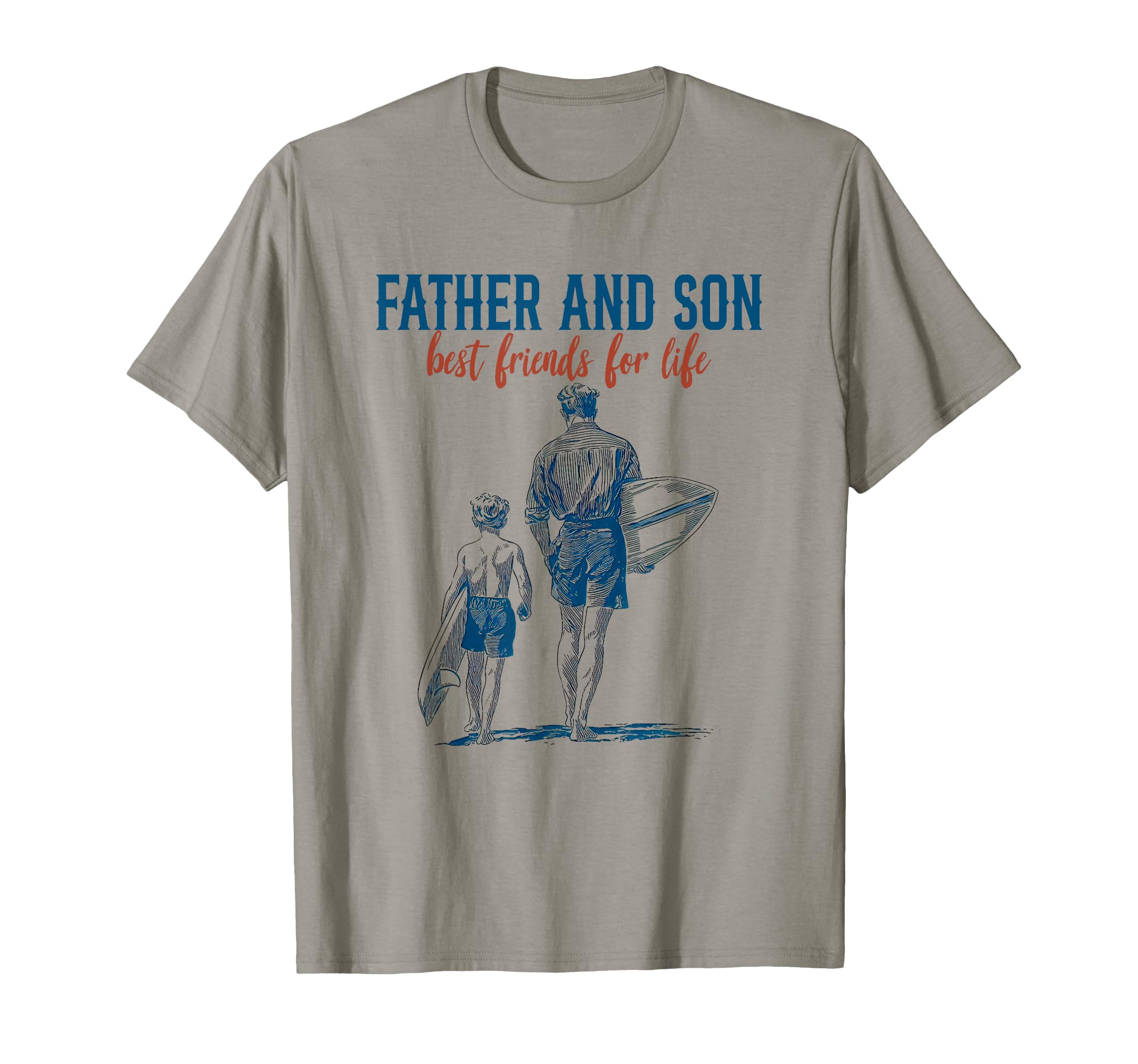 Father Son Matching Surfboarding T-Shirt - Custom Art Print for Adults - T-Shirt, Sweatshirt, Hoodie