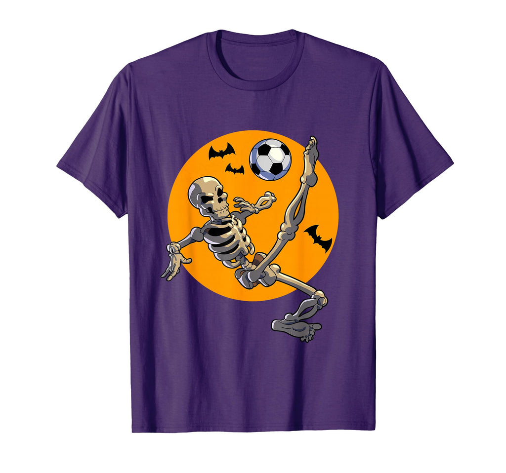 Soccer Skeleton Halloween T-Shirt - Casual Everyday Wear for Adults - T-Shirt, Sweatshirt, Hoodie