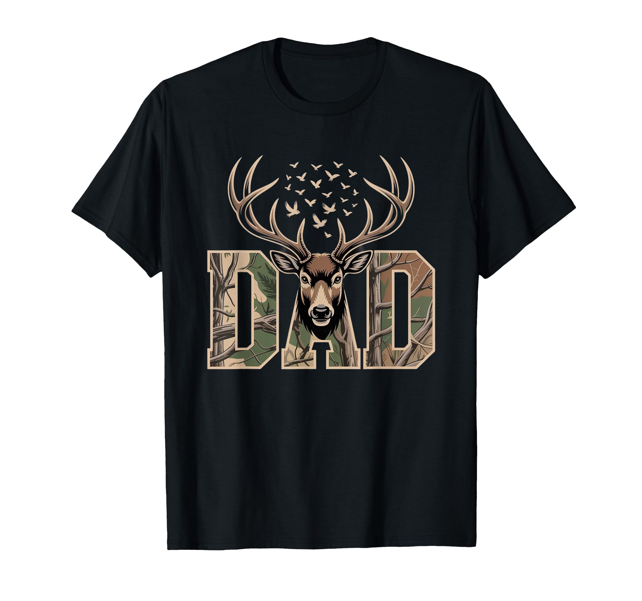 Dad Deer Hunting Camo Father Hunters Buck T-Shirt - Novelty Apparel Unisex - T-Shirt, Sweatshirt, Hoodie
