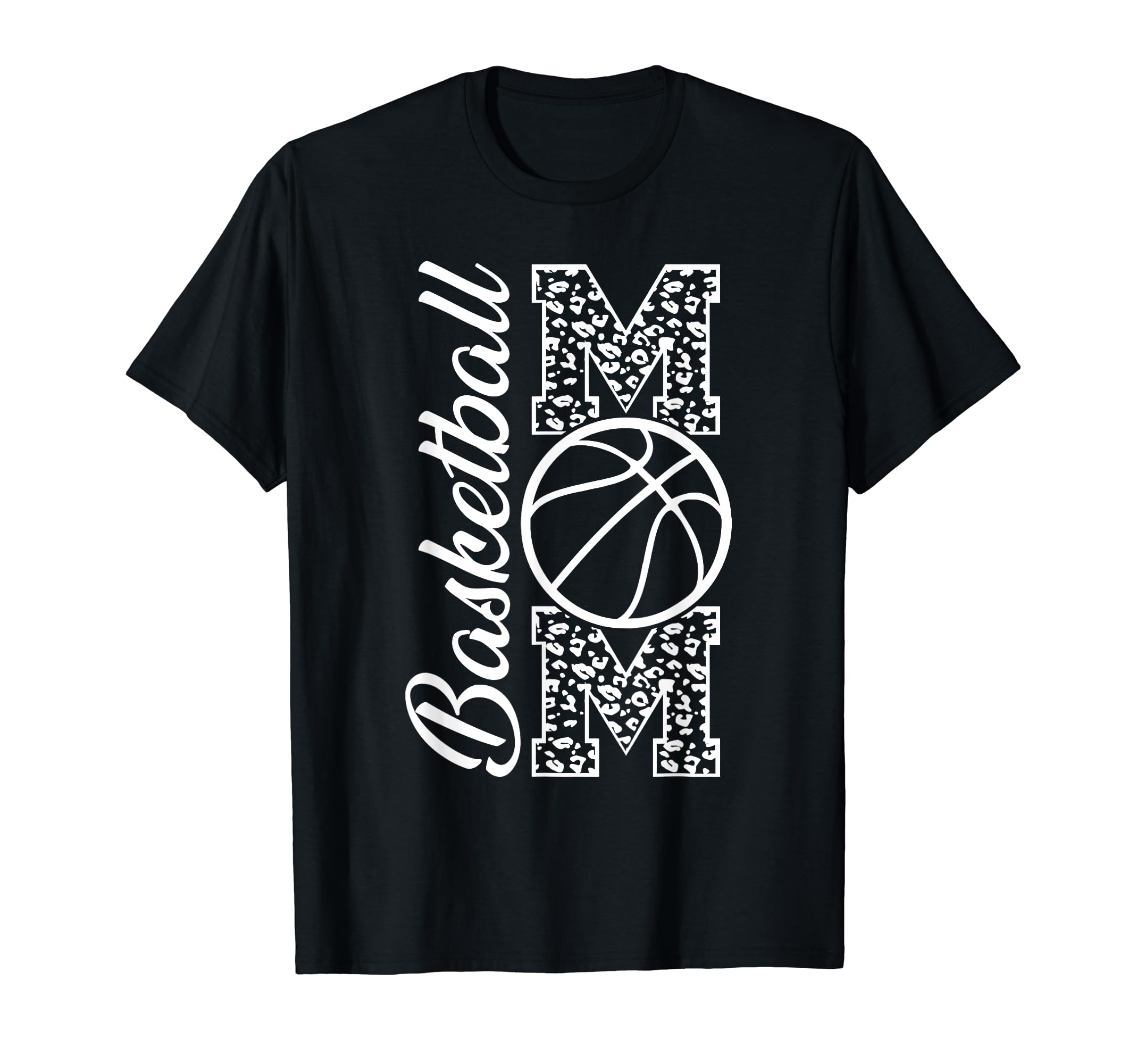 Basketball Mom Leopard Cheetah Proud T-Shirt - Custom Art Print for Adults - T-Shirt, Sweatshirt, Hoodie