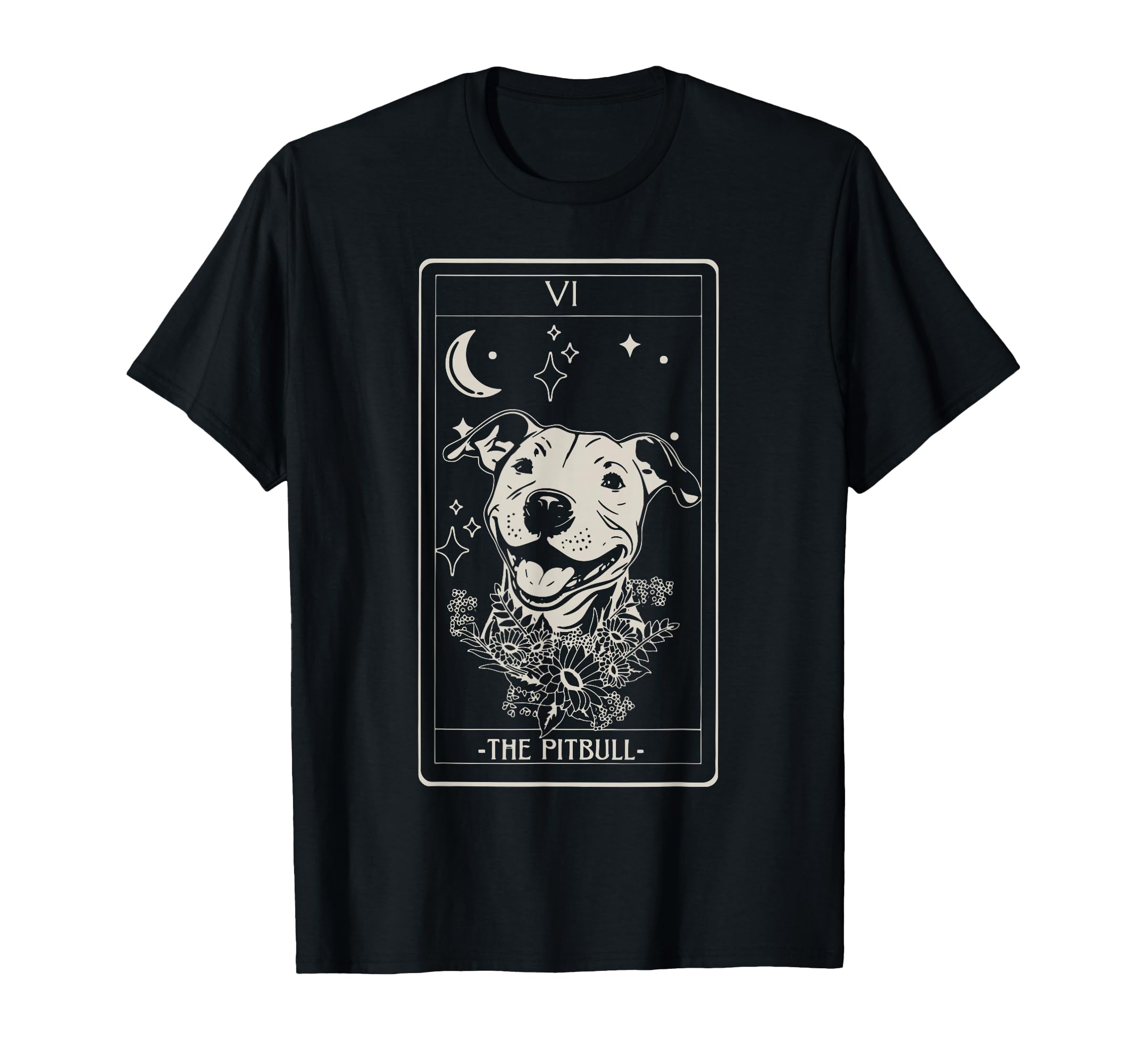 Pitbull Tarot Card Pitbull Lover Pittie T-Shirt - Graphic Print Men Women - T-Shirt, Sweatshirt, Hoodie
