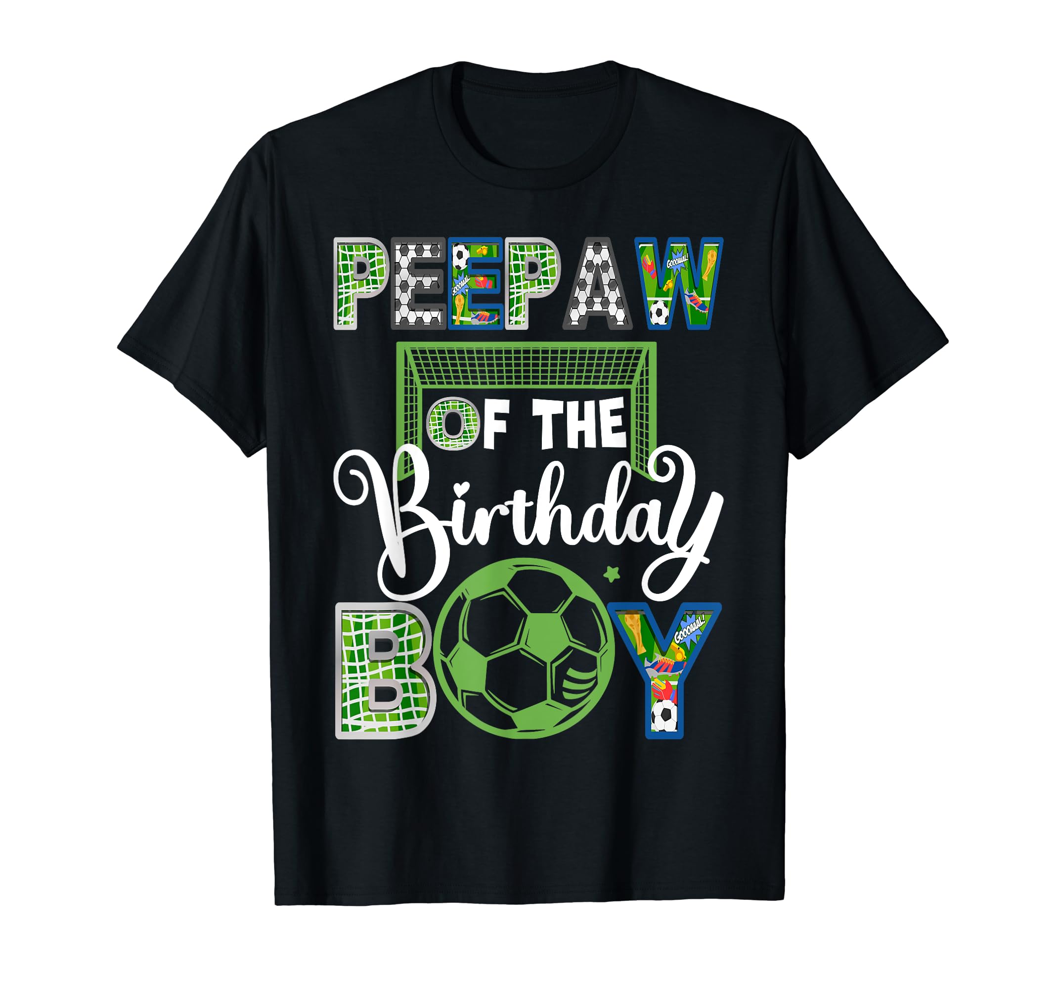 Peepaw Birthday Soccer Baller T-Shirt - Custom Art Print for Adults - T-Shirt, Sweatshirt, Hoodie