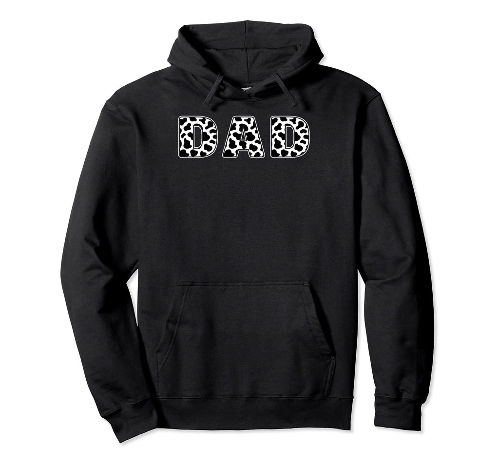 Dad Cow Pattern Birthday Farm Cow Hoodie - Streetwear Style for Adults - T-Shirt, Sweatshirt, Hoodie