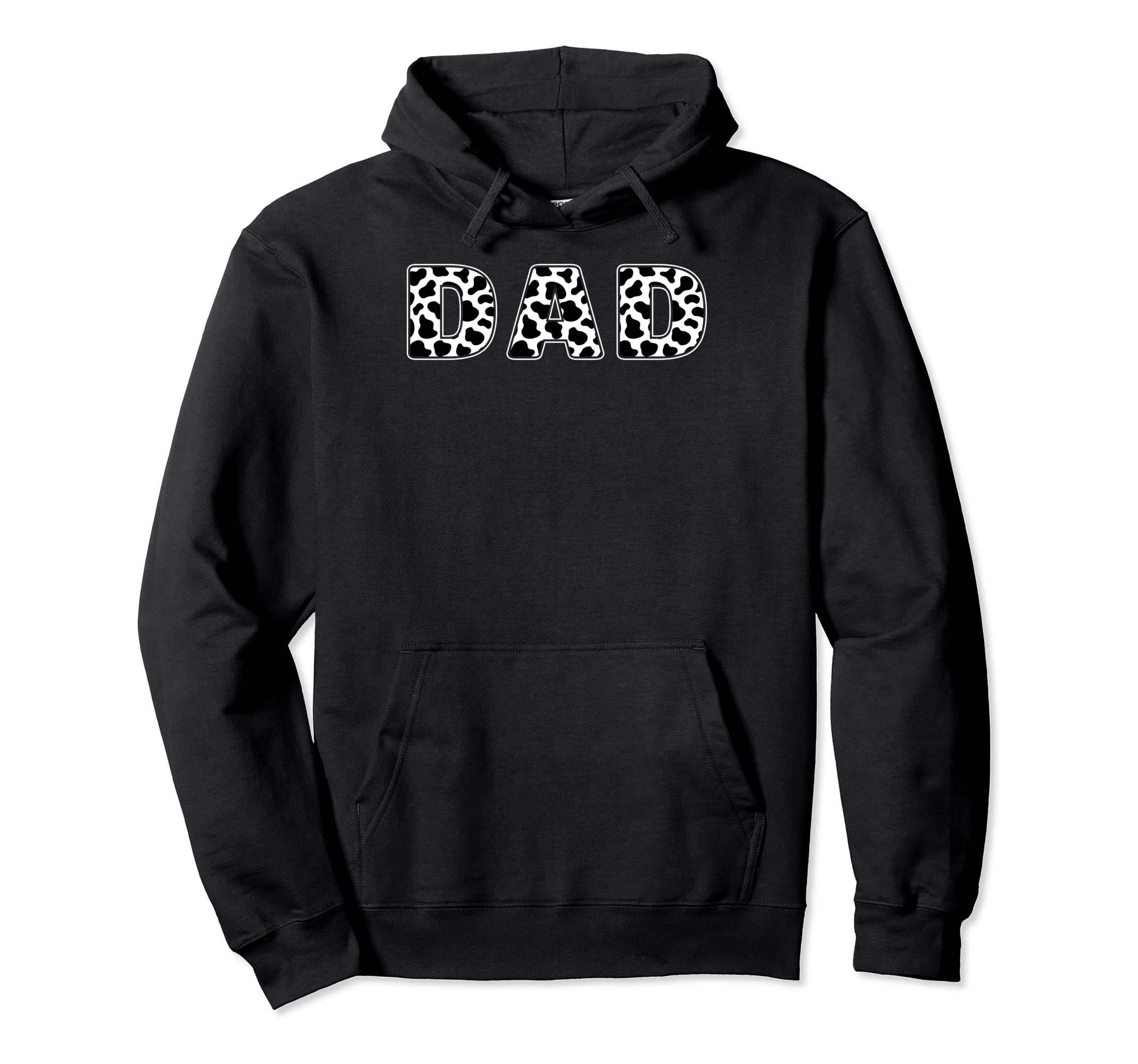 Dad Cow Pattern Birthday Farm Cow Hoodie - Streetwear Style for Adults - T-Shirt, Sweatshirt, Hoodie
