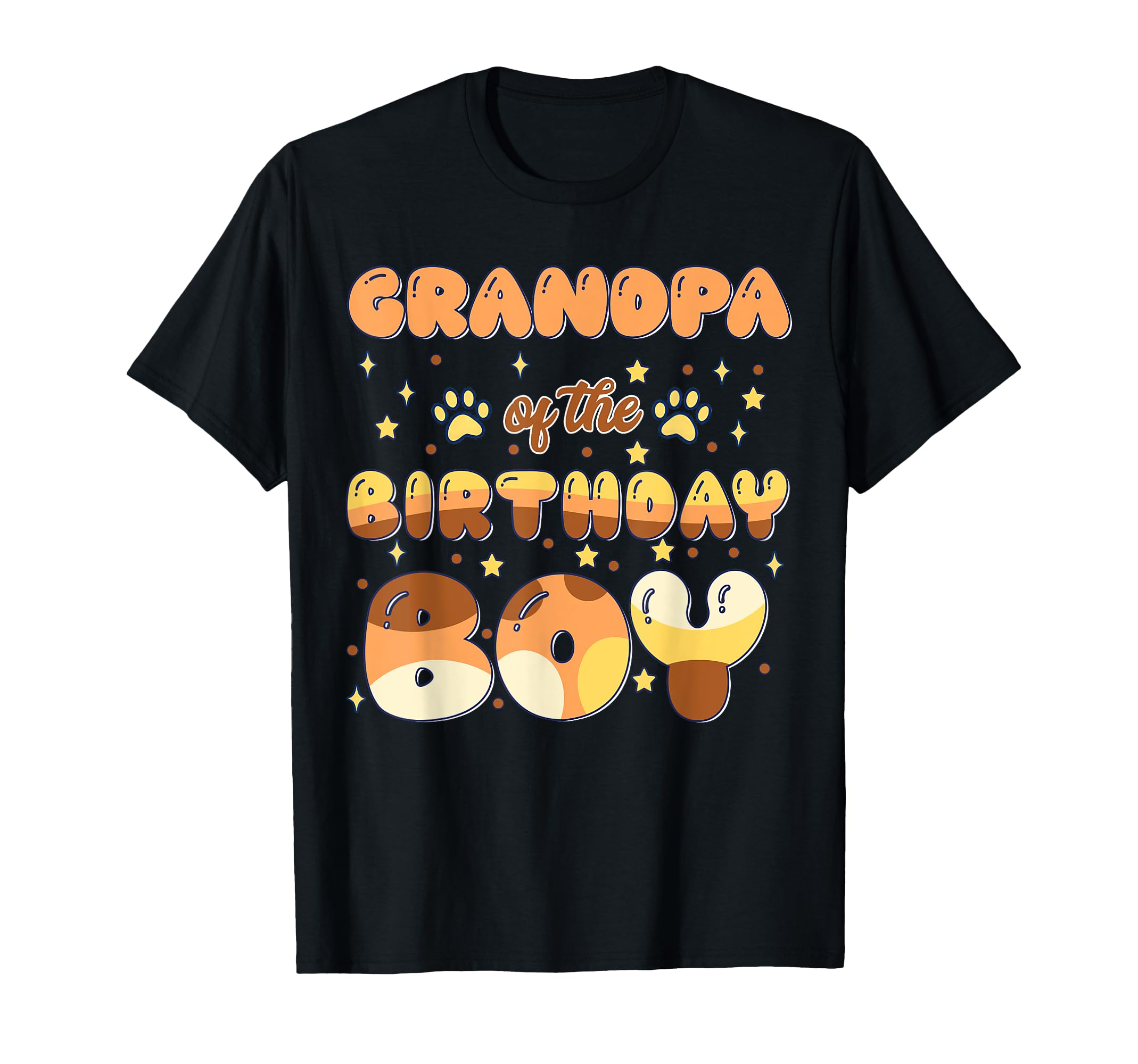 Grandpa Bday Blue Dog Theme Party T-Shirt - Trendy Graphic Men Women - T-Shirt, Sweatshirt, Hoodie