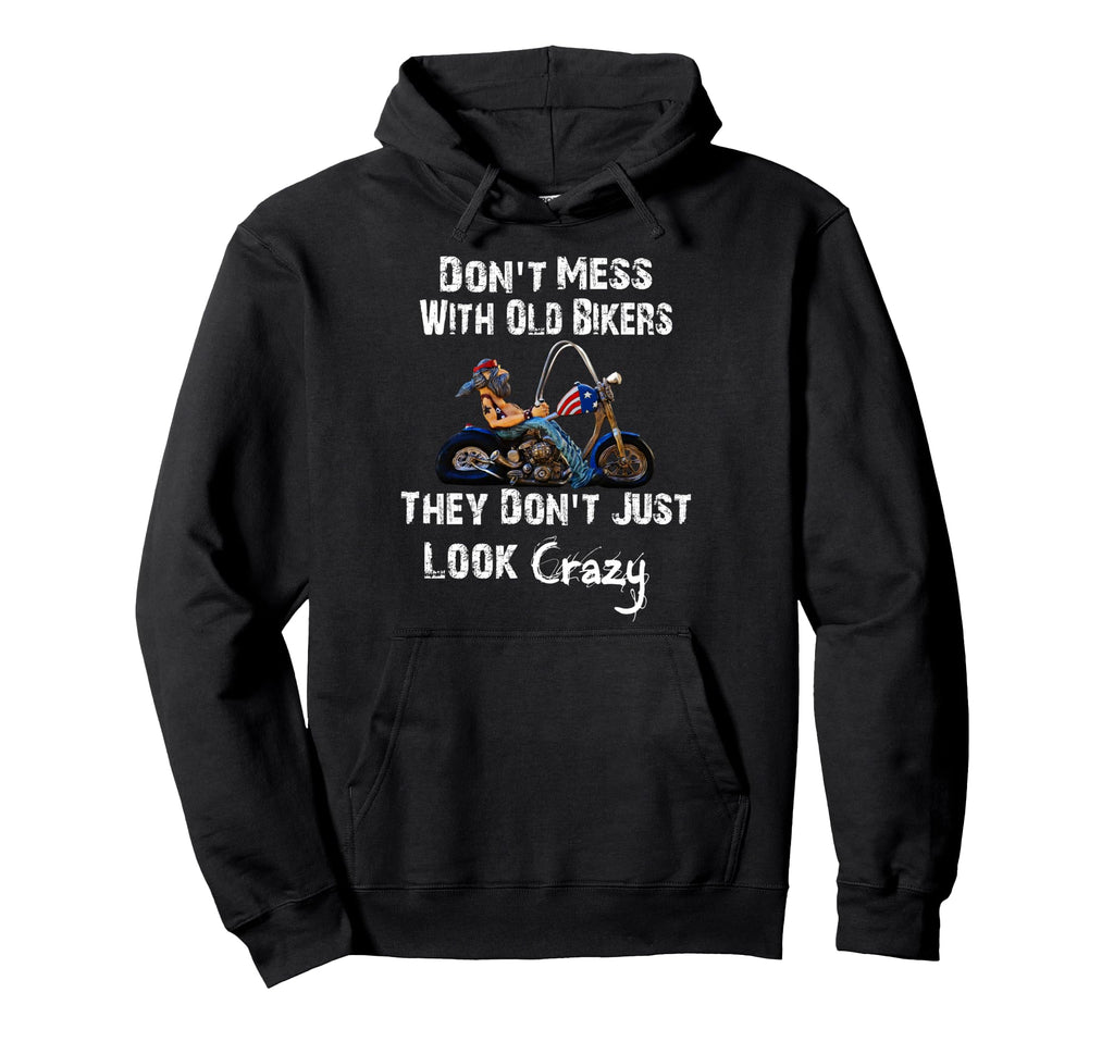 Distressed Funny Motorcycle Gift Hoodie - Minimalist Print Unisex - T-Shirt, Sweatshirt, Hoodie