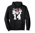 Thats My Baseball 14 Number Mom Dad 14 Hoodie - Casual Everyday Wear Unisex - T-Shirt, Sweatshirt, Hoodie