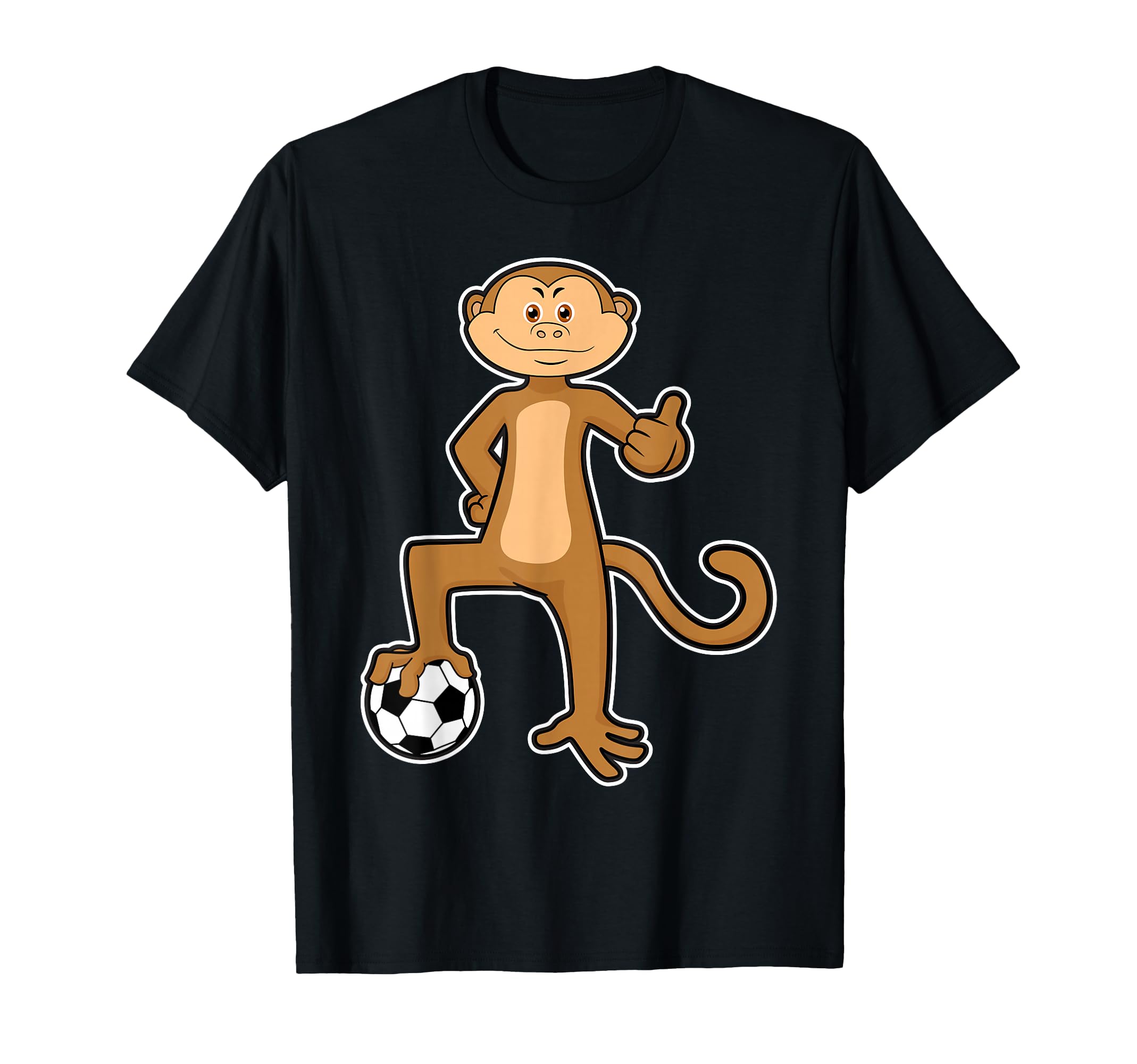 Monkey Soccer Player Soccer Sports T-Shirt - Trendy Graphic for Adults - T-Shirt, Sweatshirt, Hoodie